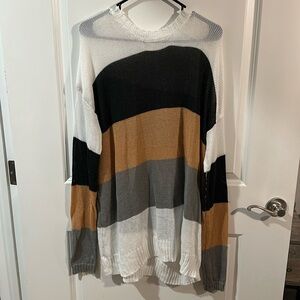 Striped Oversized Sweater